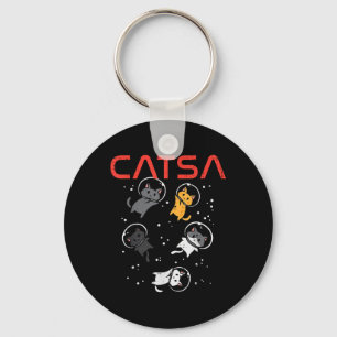Catsa Cat Astronauten Funny Kitten Space Frauen Mä Schlüsselanhänger