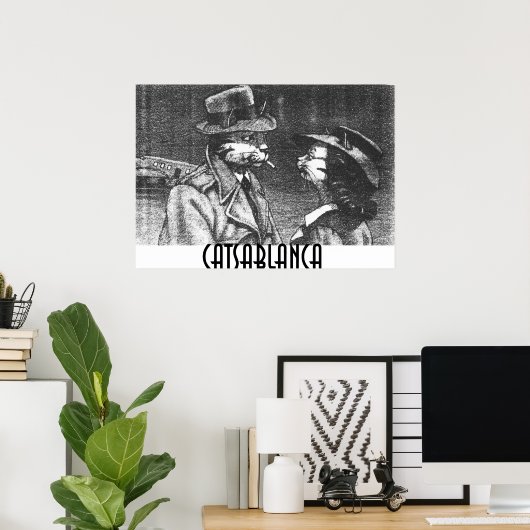 CATSABLANCA POSTER (Heimbüro)