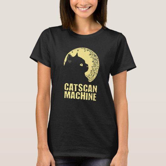 Catscan Machine Cat   Kitten Humor Medical Staff T-Shirt (Vorderseite)