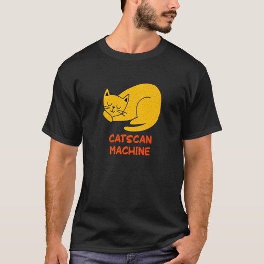 Catscan Machine Cat   Kitten Humor Medical Staff T-Shirt (Vorderseite)