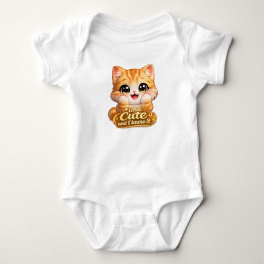 Catsera 2.0 baby strampler (Vorderseite)
