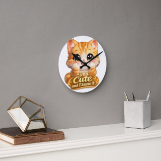 Catsera 2.0 runde wanduhr