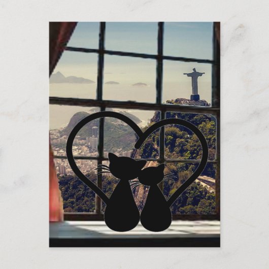 Catsin Liebe in Rio de Janeiro Postkarte (Vorderseite)