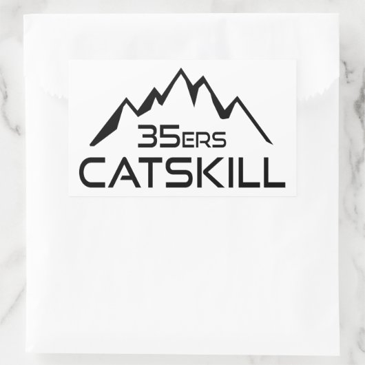 Catskill 35er Berg Rechteckiger Aufkleber (Tasche)