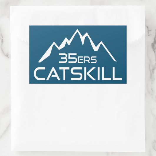 Catskill 35er Berg Rechteckiger Aufkleber (Tasche)