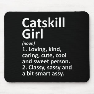 Catskill Mädchen Ny New York Lustige Stadt Heimat Mousepad
