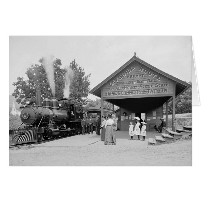 Catskill Mountains Bahnhof, 1902 (Vorderseite (Horizontal))