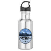 Catskill Mountains New York Camping Edelstahlflasche (Vorderseite)
