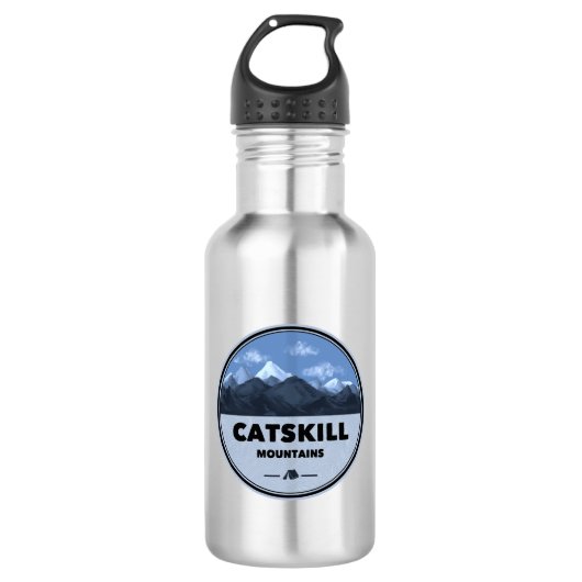 Catskill Mountains New York Camping Edelstahlflasche (Vorderseite)