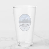 Catskill Mountains New York Camping Glas (Rückseite)