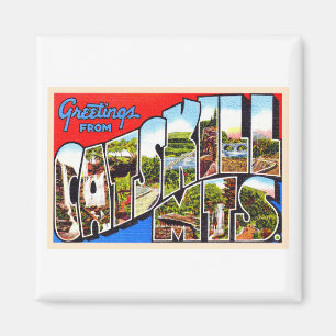 Catskill Mountains New York Großer Brief Postkart Magnet