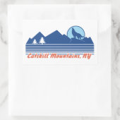 Catskill Mountains NY Rechteckiger Aufkleber (Tasche)
