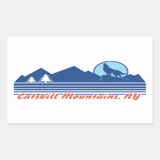 Catskill Mountains NY Rechteckiger Aufkleber