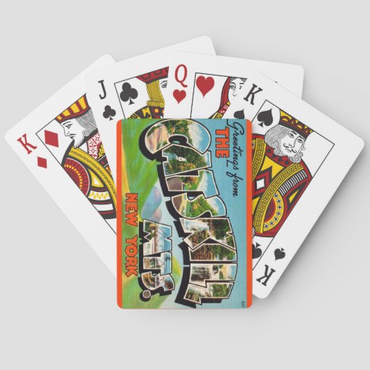 Catskill Mountains Postkarten Spielkarten (Rückseite)