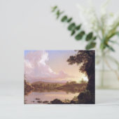 Catskill Nebenfluss durch Frederick Edwin Kirche Postkarte (Stehend Vorderseite)