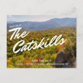 CatSkills Hochzeit Speichern Sie das Datum Postkar Postkarte (Vorderseite)