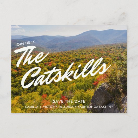 CatSkills Hochzeit Speichern Sie das Datum Postkar Postkarte (Vorderseite)