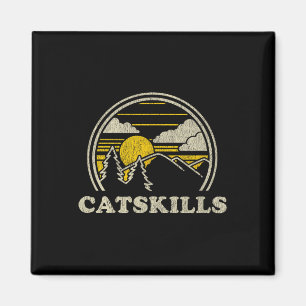 Catskills New York Ny T-Shirt Vintage Wandern Berg Magnet