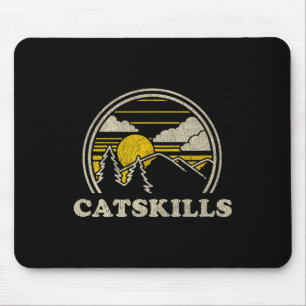 Catskills New York Ny T-Shirt Vintage Wandern Berg Mousepad