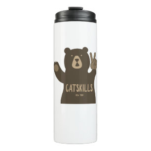Catskills New York Peace Bear Thermosbecher