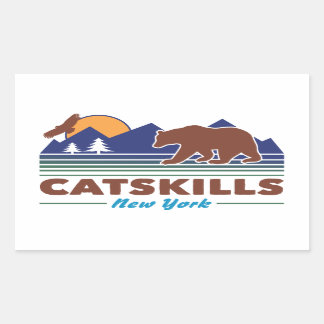 Catskills New York Rechteckiger Aufkleber
