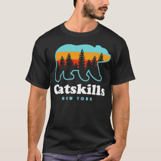 CatSkills NY Bären Camping Wandern im Val Piora T-Shirt