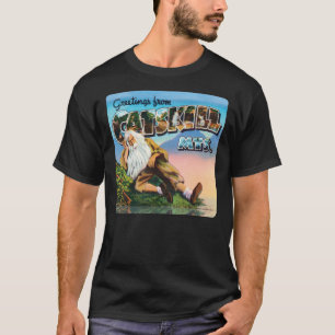 Catskills Rip Van Winkle Vintage Postkarte T-Shirt