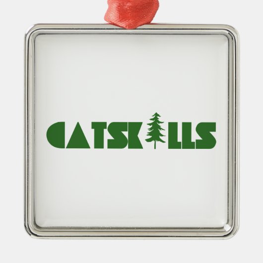 Catskills Tree Ornament Aus Metall (Vorne)