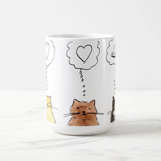 CatsLoveLoveMouse Kaffeetasse (Mittel)