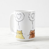 CatsLoveLoveMouse Kaffeetasse (Vorderseite Links)