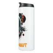 Catsmonaut Astronautenkatze oder Weltraumkatze Thermosbecher (Nach rechts gedreht)