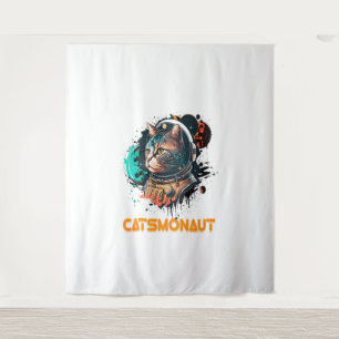 Catsmonaut Astronautenkatze oder Weltraumkatze Wandteppich
