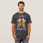 Catsrain Lats Freunde T-Shirt (Vorne ganz)
