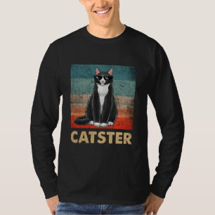 Catster Cat Gangster Kostüm Kat Vater Gangster Ca T-Shirt