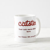 Catster Foto, Name u. URL-Tasse Kaffeetasse (VorderseiteRechts)