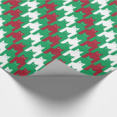 CatsTooth Weihnachtsmuster Geschenkpapier (Ecke)