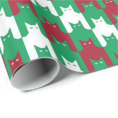 CatsTooth Weihnachtsmuster Geschenkpapier (Rolleneckpunkt)