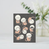 Catstronauten Postkarte (Stehend Vorderseite)