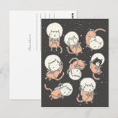 Catstronauten Postkarte (Vorne/Hinten)