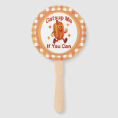 Catsup me if you can Funny Hot Dog - Ketchup Puff Fächer (Vorderseite)
