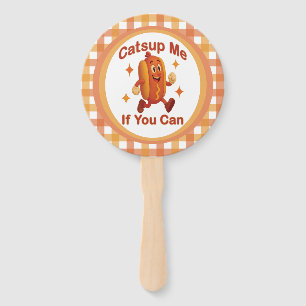 Catsup me if you can Funny Hot Dog - Ketchup Puff Fächer