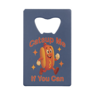 Catsup me if you can Funny Hot Dog - Ketchup Puff Geldbeutel Flaschenöffner