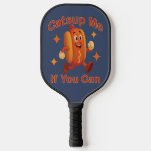 Catsup me if you can Funny Hot Dog - Ketchup Puff Pickleball Schläger