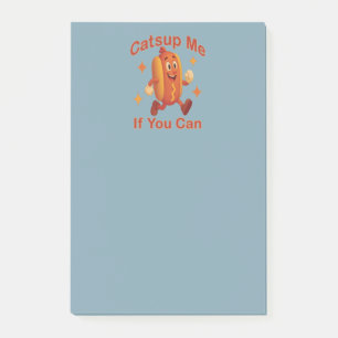 Catsup me if you can Funny Hot Dog - Ketchup Puff Post-it Klebezettel