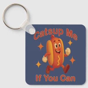 Catsup me if you can Funny Hot Dog - Ketchup Puff Schlüsselanhänger