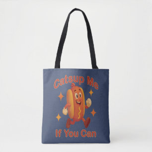 Catsup me if you can Funny Hot Dog - Ketchup Puff Tasche
