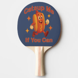 Catsup me if you can Funny Hot Dog - Ketchup Puff Tischtennis Schläger