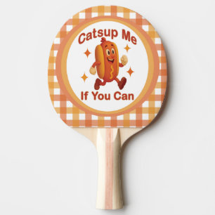 Catsup me if you can Funny Hot Dog - Ketchup Puff Tischtennis Schläger