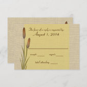 Cattail Lake Response RSVP Karte (Vorne/Hinten)