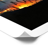 CatTail Sunrise Poster (Ecke)